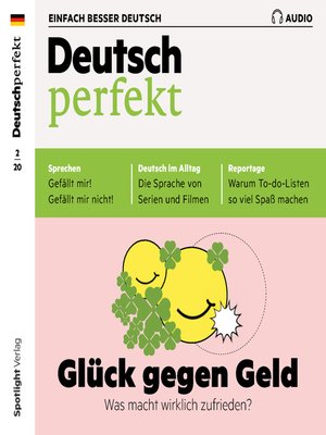 cover image of Deutsch lernen Audio--Glück gegen Geld